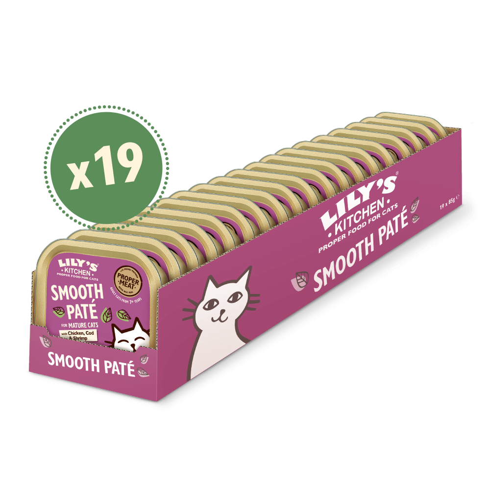 Chicken Paté with Cod and Prawns for Senior Cats (19 x 85g)