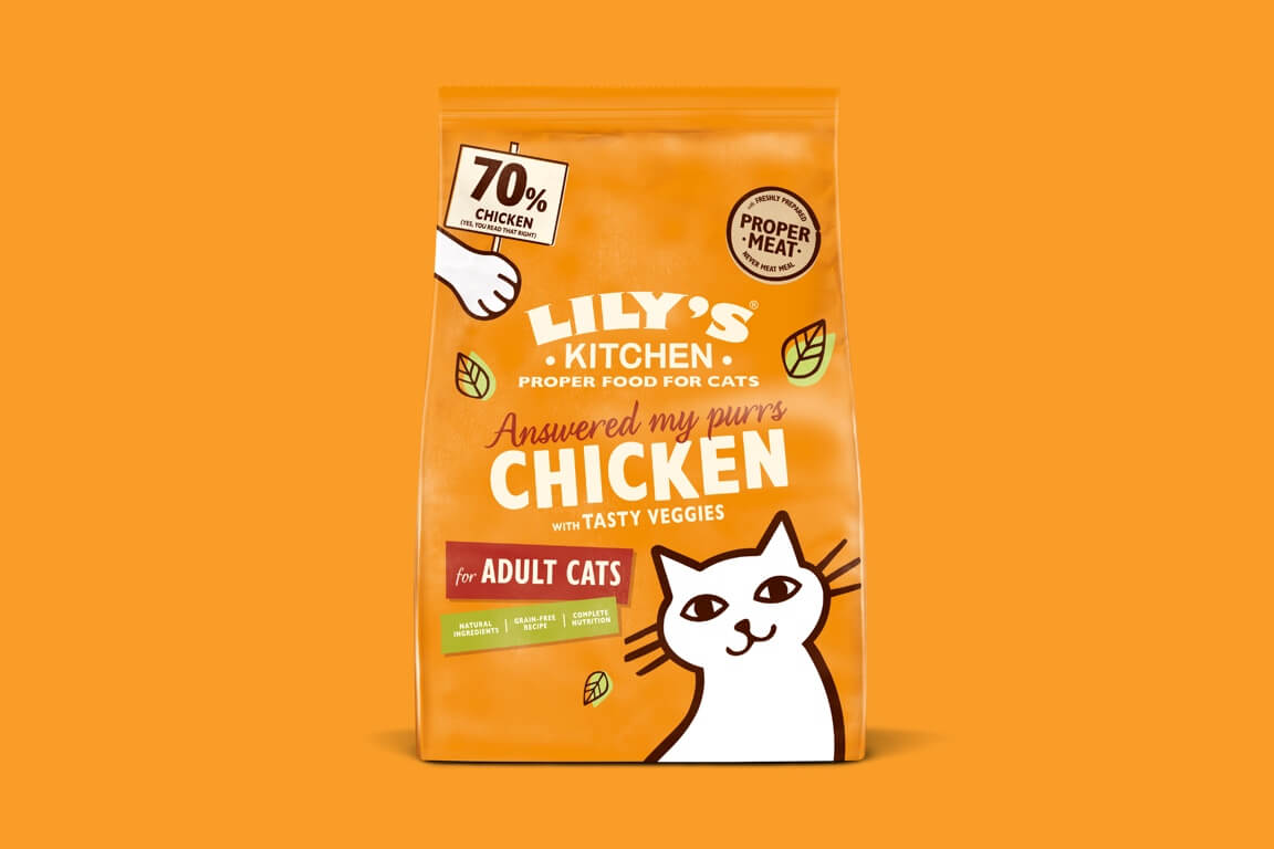 Pollo in casseruola - cibo secco per gatti