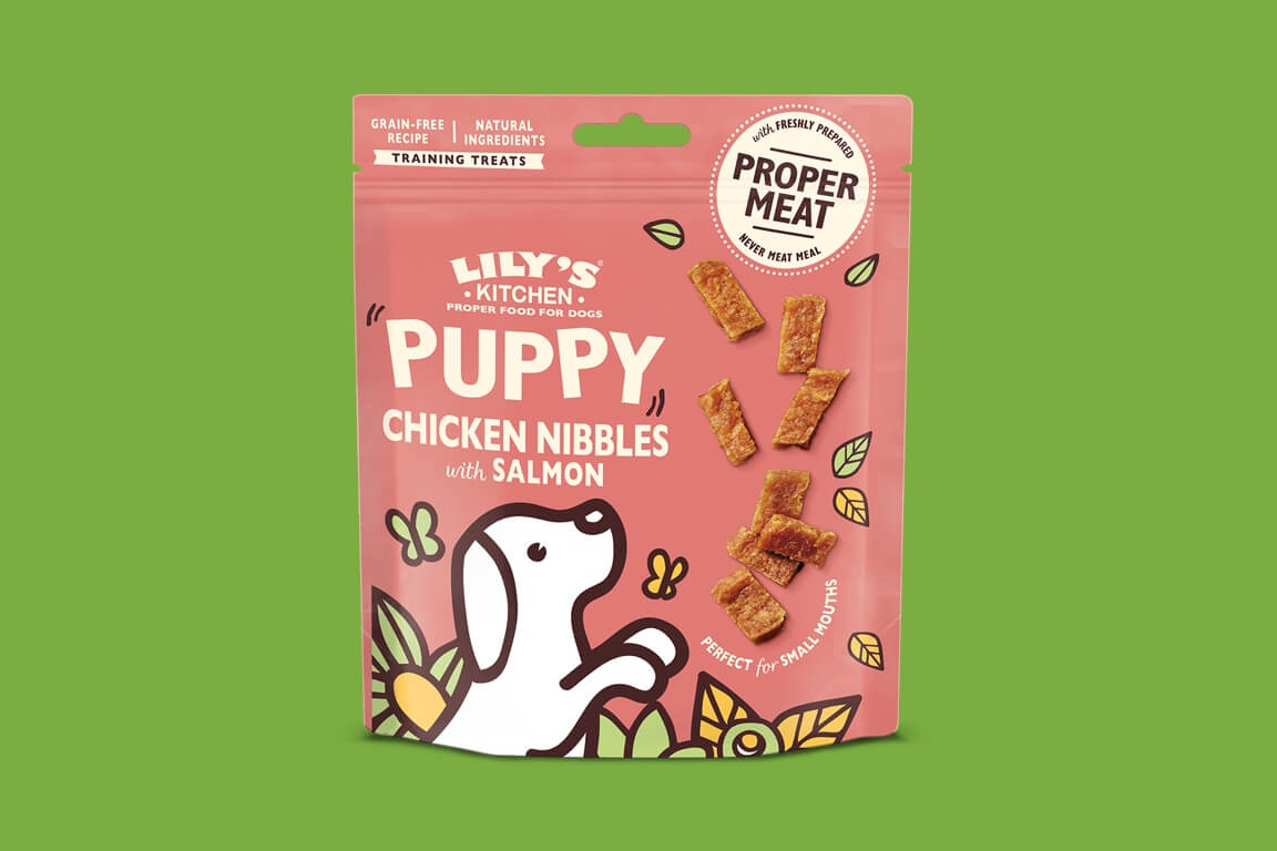 Puppy Kipknabbels met Zalm Puppysnacks